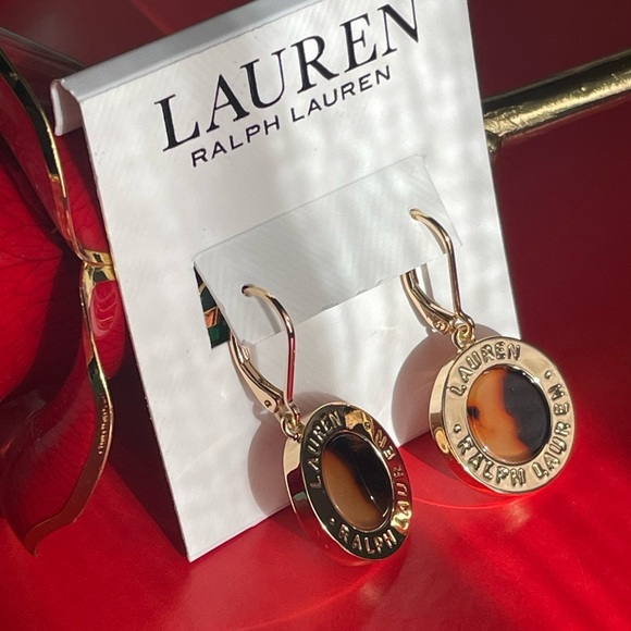 Lauren Ralph Lauren Gold Circle Earrings - Picture 4 of 10